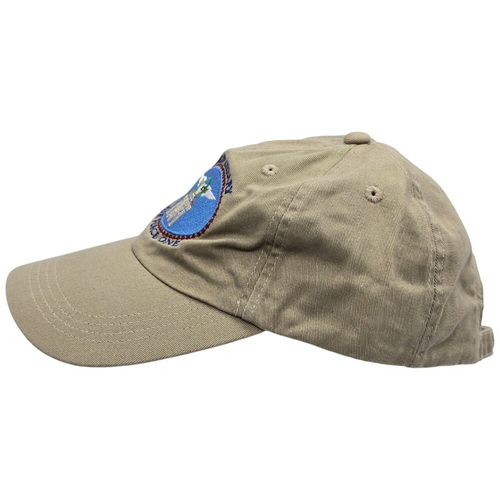 Reagan Library Air Force One Embroidered Khaki Adjustable Baseball Cap - Picture 4 of 9